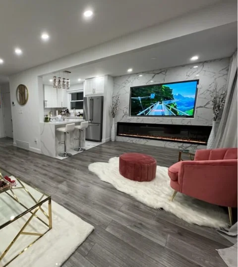 Basement and Living Room Renovation 905 Kitchen and Bath Hamilton