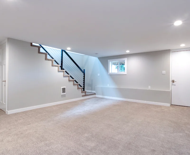 Stylish basement remodel in Hamilton