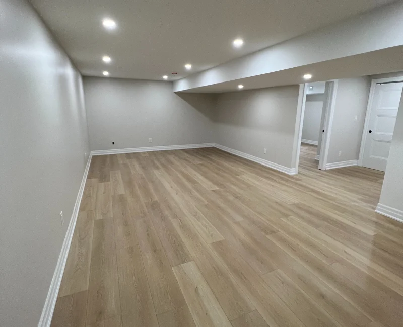 Stylish basement remodel in Hamilton